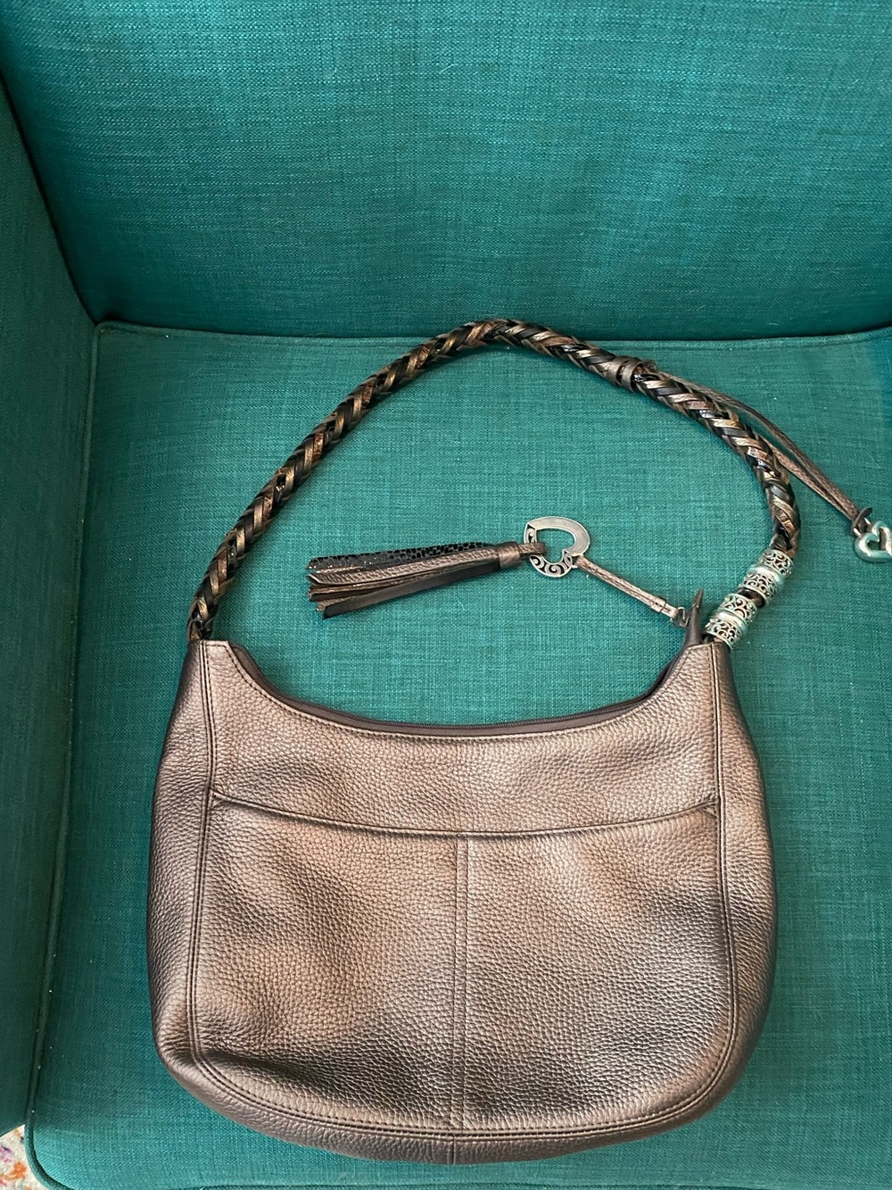 Beautiful Brighton Barbados bag lot in pewter like new plus more